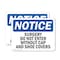 Signmission Surgery Do Not Enter Without Cap And Shoe Covers OSHA Notice Sign, Plastic, 10in W x 7in L, 2PK OS-2PACK-NS-P-710-L-18510 - alternate 1